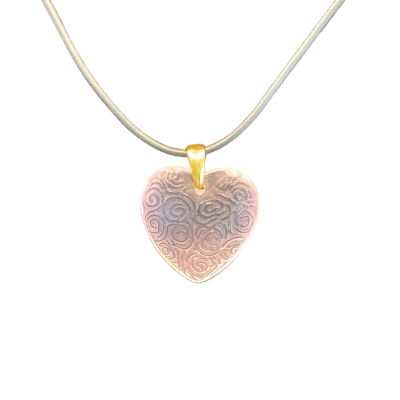  Womens Necklace Pink  heart Mary Kay