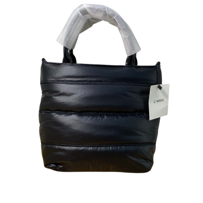 SJ Wani Small Puffer Tote Bag w/ Mini Puffer Pouch