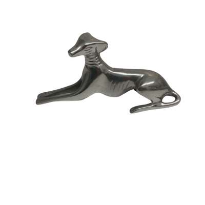 Metal Greyhound/Whippet Sitting Statue 