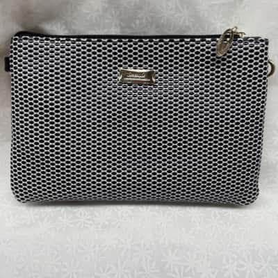 Serenade Womens Cross Body Bag Black  / White 