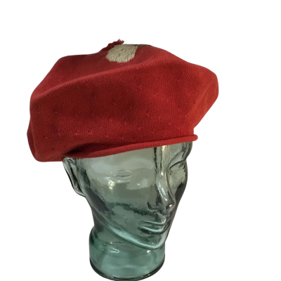  Unisex  Labastida Red Thistle Beret One Size
