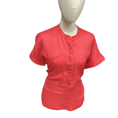 ELK Womens  Size 6 Short Sleeve Top Coral - French Linen