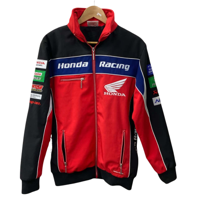 Honda Mens  Size M Racing Biker Black  / Red 