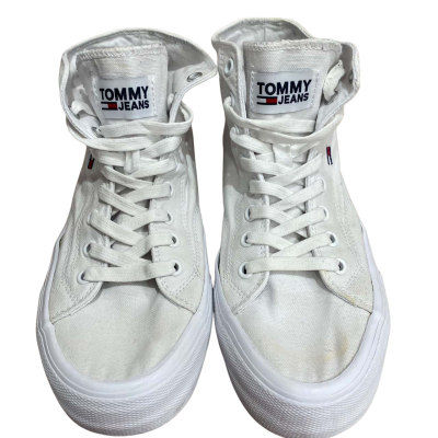 TOMMY JEANS HIGHTOP Sneaker in White, Size: URO 40 