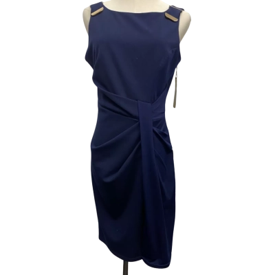 Lipsy London Navy Blue Gathered Mini Dress