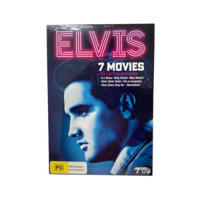Elvis Presley 7 Movie Collection Includes G.I. Blues, Ling Creole, Blue Hawaii, Girls! Girls! Girls!, Fun in Acapulco, Easy Come, Easy Go, Roustabout 