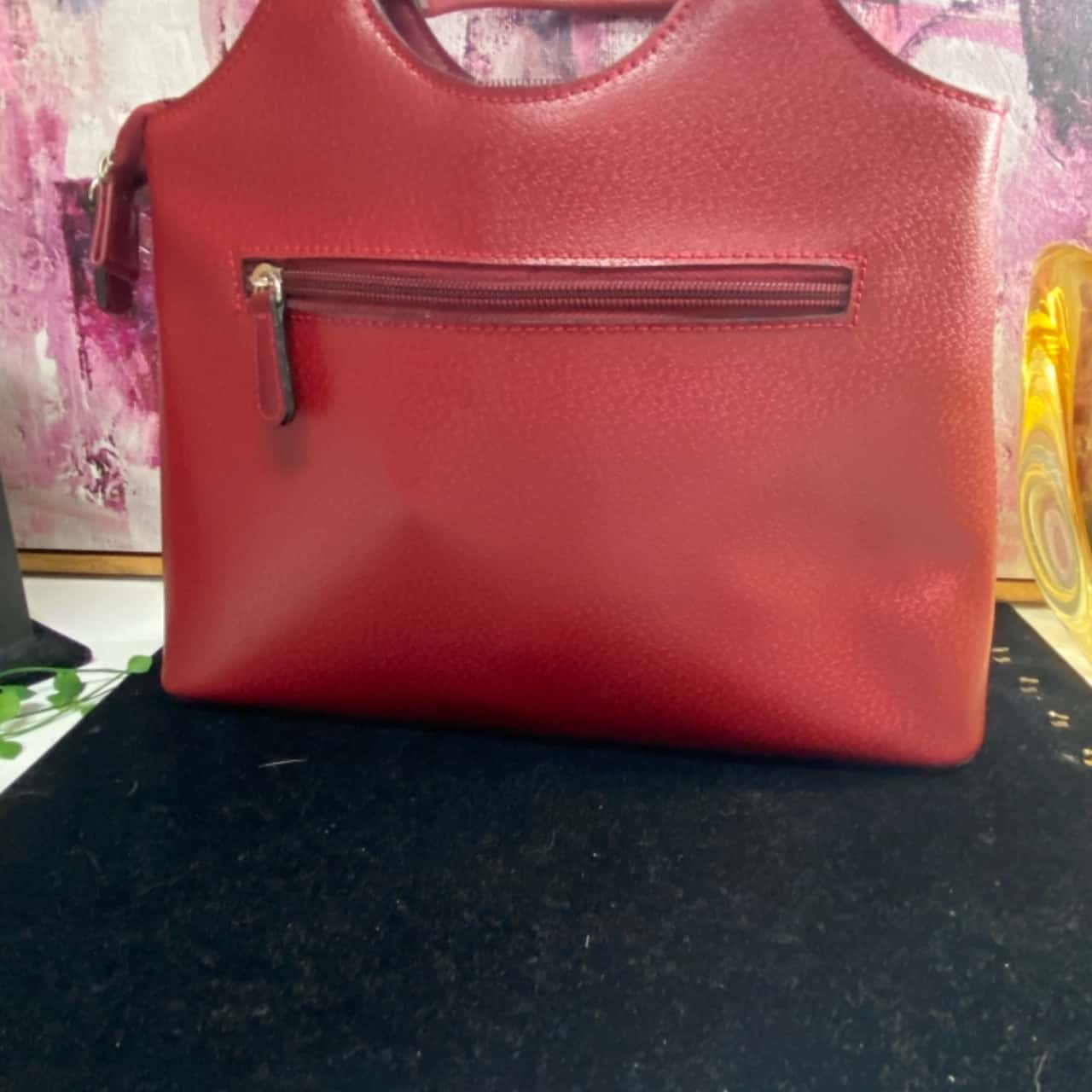 Womens Black /Red hand bag