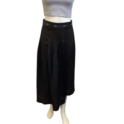 Brand New Sandro Womens  AUS Size 8 Marianne Asymmetrical Skirt Black  