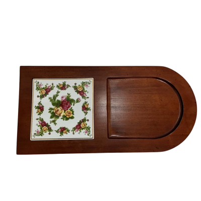 Royal Albert Old Country Roses 17" Wood Cheese Tray Serving Board