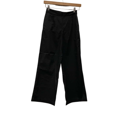 AERE Womens  Size 6 Wide Leg Pants Black  