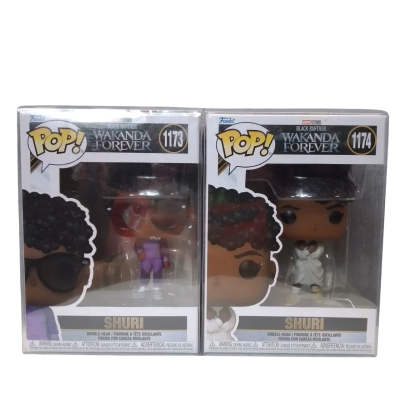 Funko Pop! Wakanda Forever #1174 & #1173 Shuri Bobble-Head Figure