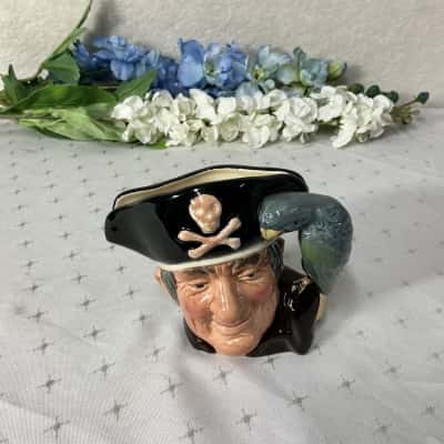 Vintage Royal Doulton “Long John Silver” Ceramic Character Toby Jug