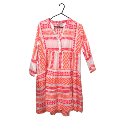 Joop & Gypsy Orange Geometric Print Dress Size 10 