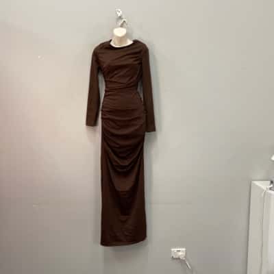  Musera Womens  Size M Bodycon Dress Chocolate Brown 