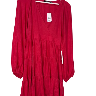 Brand New Sportsgirl Size 6 Long Sleeve Pink Dress RRP $79.95  