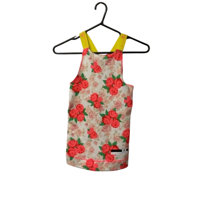Womens Adidas x Stella McCartney Size XS Racerback Top Coral / Floral / Green / White / Yellow 