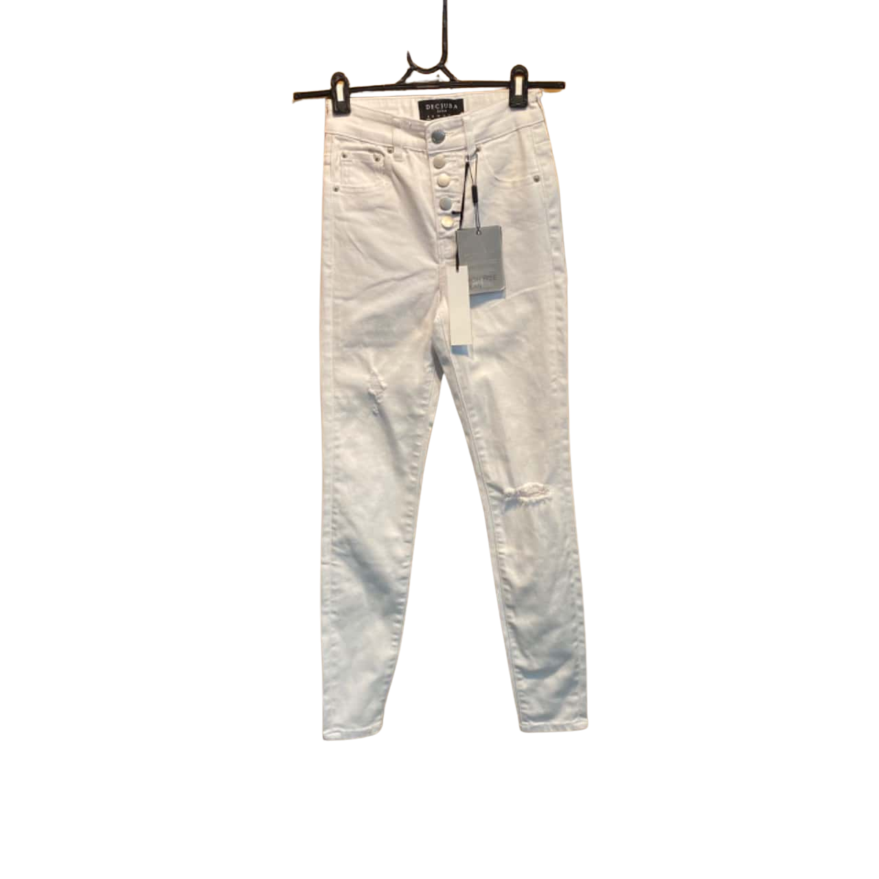 0060~sequined distressed jeans