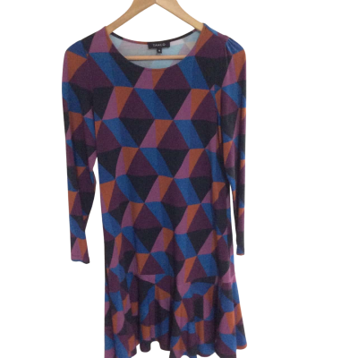  Womens  Size 8 Casual Dress Black  / Blue / Orange / Purple 