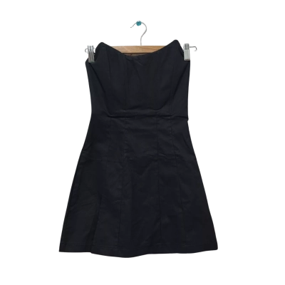 White Fox Womens  Size XS Mini Dress / Strapless Dress Black  