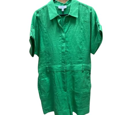 Witchery Womens  Size 16 Short Sleeve Jumpsuit Green 