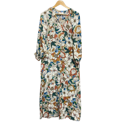 Kinney Womens  Size S Maxi Dress Brown / Floral 