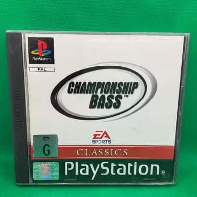 Vintage PlayStation 1 Game - Championship Bass With Instruction Manual.