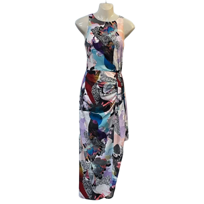Cooper St Womens  Size 10 Midi Dress / Sleeveless Dress  Multicoloured / White 
