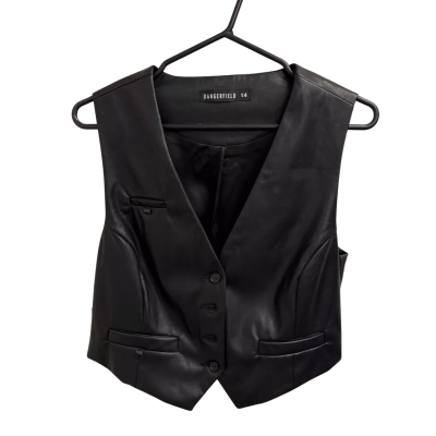 Dangerfield Women's  Size 14 Black Vest 