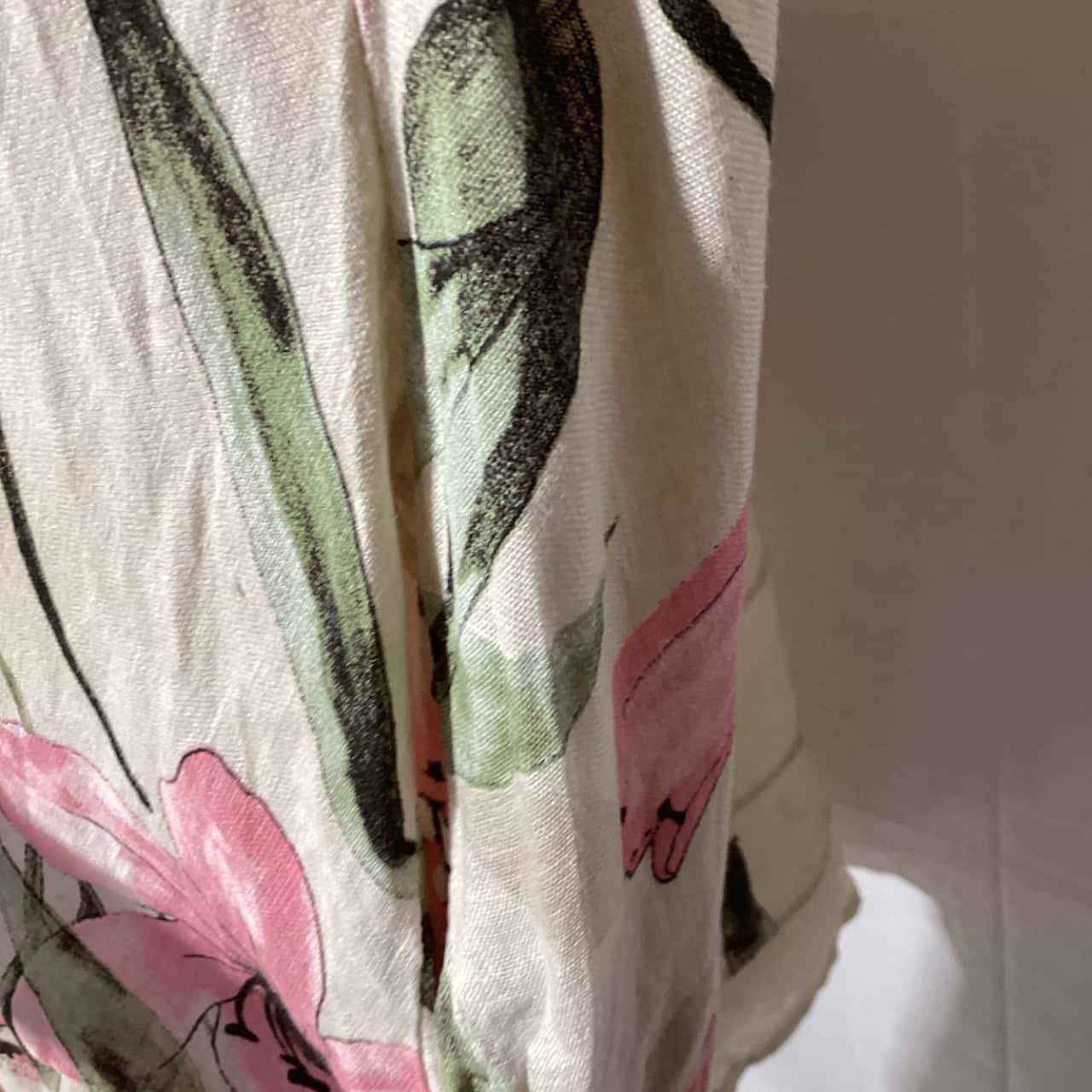 Viola Borghi Womens Size M Linen Maxi Dress Floral (s) - Used As New |  Salvos Stores