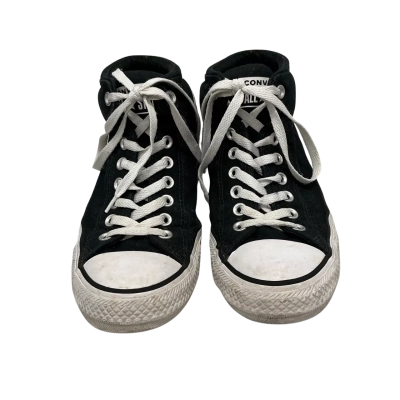 Unisex Converse Chuck Taylor All Star Malden Street Mid Black Size 8M, 10W, 8UK, 41.5EUR, 26.5cm  Sneakers Black/ White 