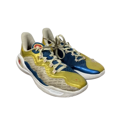 Under Armour Curry II Champion Mens Size 8 Trainers Blue / Gold / White 