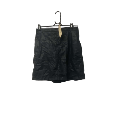 Womens Country Road Size 12 Black Leather Style Mini Skirt