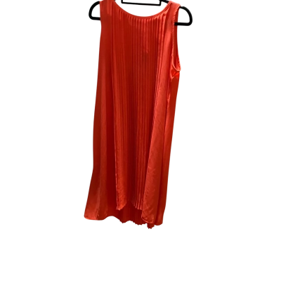 Grace Hill Womens  Size 14  Pleated Shift Dress Coral 