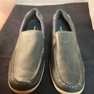 Colorado Size 14 Men's Sail Navy Leather Boat Shoes 