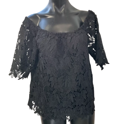 Fate Womens  Size 14 Blouse / Off-the-shoulder Top Black  