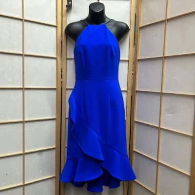 New With Tags SHEIKE Women’s  Size 8 Karma Dress / Halter Neck Dress / Midi Dress Blue  RRP: $169.95
