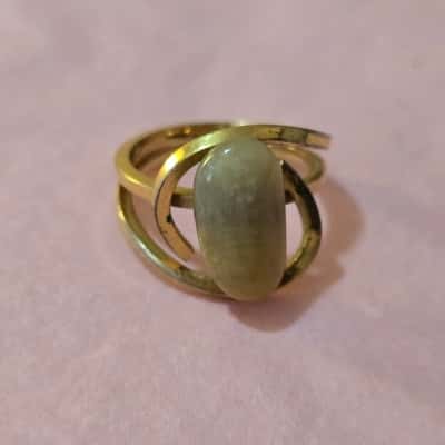  Womens Ring - costume with polished stone