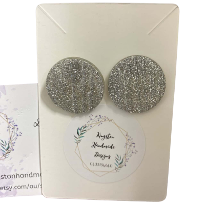  Kingston handmade  Designs Womens pierced Earrings Silver 