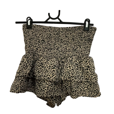 Zara Womens  Size M Skort Beige / Black  / Pattern 