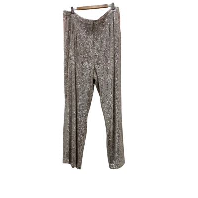 Taking Shape Womens  Size 18 Wide Leg Pants Pink  / Silver Sequins