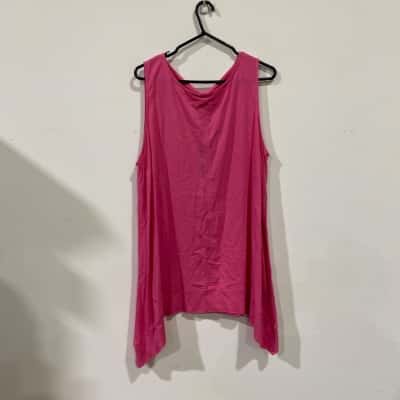 TS Natural Chapelle Sleeveless Top Womens  Size 16 Pink  RRP$99.99