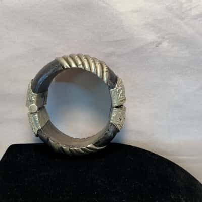 Vintage Tribal Hinged Bangle