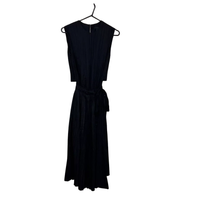 COS BLACK PLEATED DRESS. SIZE 34