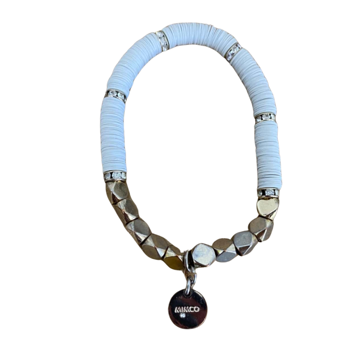 Mimco Womens White / Gold Tone Bracelet