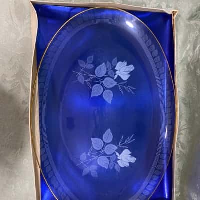 Vintage Glass Serving Platter