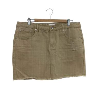 Seed Heritage Womens Size 14 Beige Mini Skirt