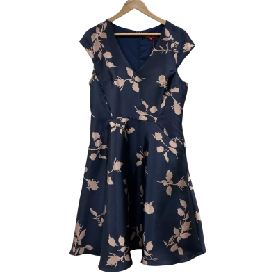 Miss Anne Womens Size 16 Sleeveless Dress Blue 