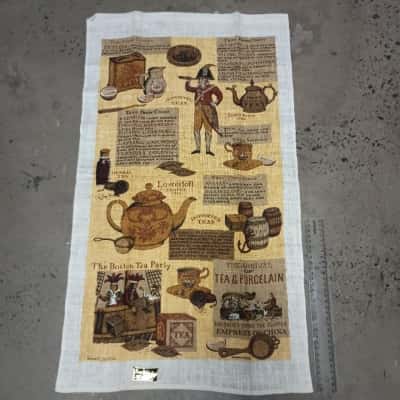Tea Towel - Boston Tea Party - 100% Pure Linen