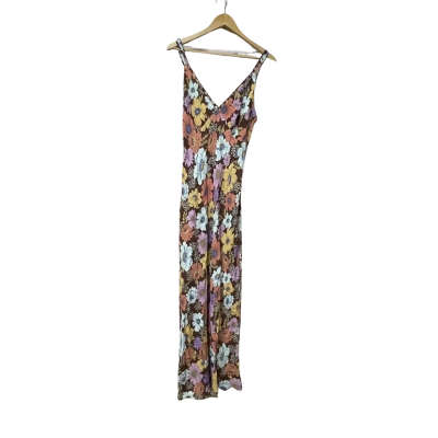 BNWT Auguste The Label Womens Size 10 Maxi Dress Brown / Floral 