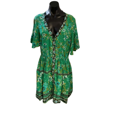 Dreamcatcher Womens Casual Dress Green / Pattern 